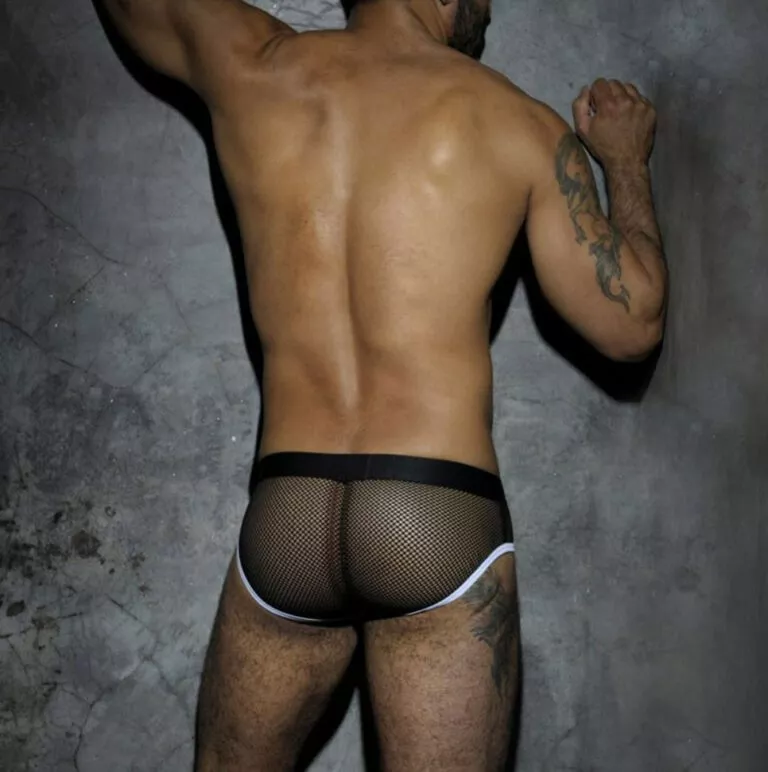 Addicted Fetish Mesh Brief white